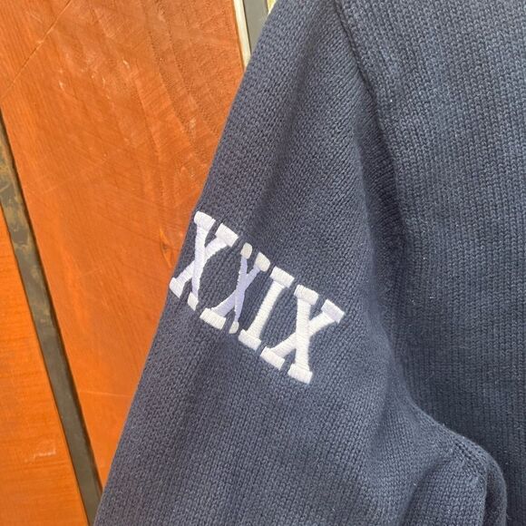 Varsity Old School Cardigan Sweater size large - Picture 4 of 4